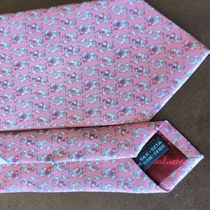 Salvatore Ferragamo silk neck tie